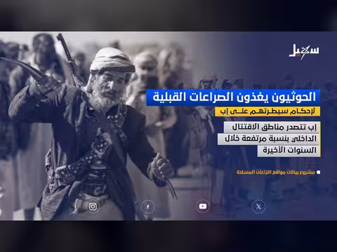 الحوثيون يغذون الصراعات القبلية في إب