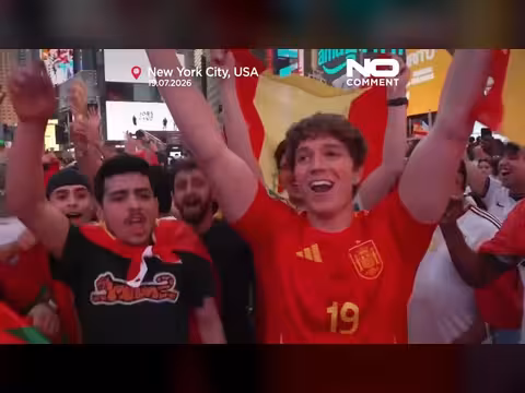 جماهير إسبانيا تحتفل بالفوز بكأس العالم