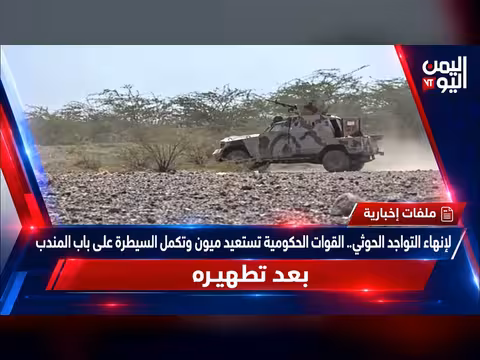 القوات الحكومية تستعيد ميون وتكمل السيطرة على باب المندب
