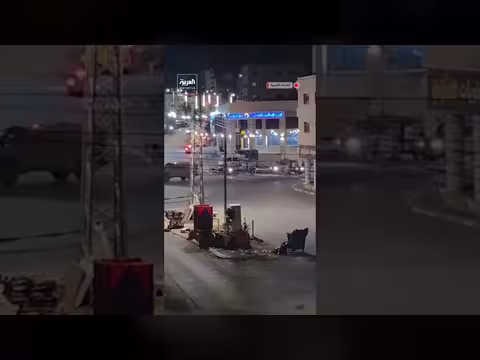 قوات الجيش الإسرائيلي تقتحم المنطقة الشرقية في نابلس بالضفة الغربية