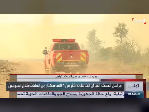 حرائق تونس: اندلاع بؤر جديدة شمال وغرب البلاد
