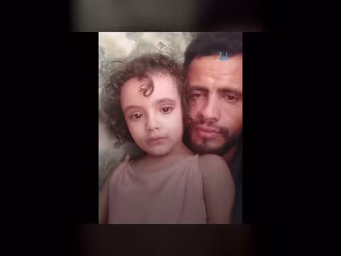 دموع وعناق في لحظات وداع بين أب وابنته