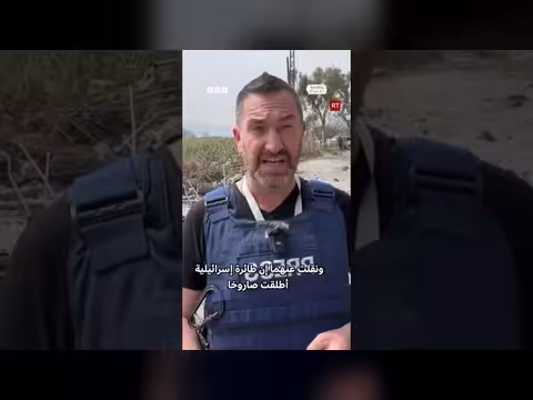 إصابة مراسل ومصور بقناة RT الروسية بصاروخ جنوب لبنان
