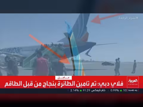 فلاي دبي تصدر أول بيان بشأن حادث الطائرة
