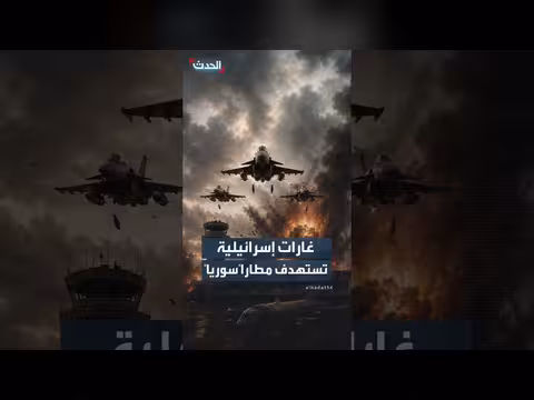 ثمانية غارات إسرائيلية تضرب مطار أبو الظهور العسكري قرب الحدود التركية