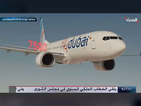 محاكاة بالذكاء الاصطناعي تكشف ما جرى على متن طائرة فلاي دبي