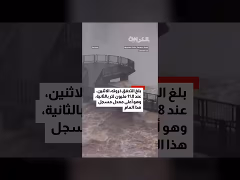 شلالات إجوازو تسجل أعلى معدل تدفق مياه هذا العام