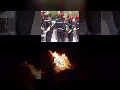 تشييع جماعي لضحايا حرائق الغابات في الجزائر بحضور مسؤولين