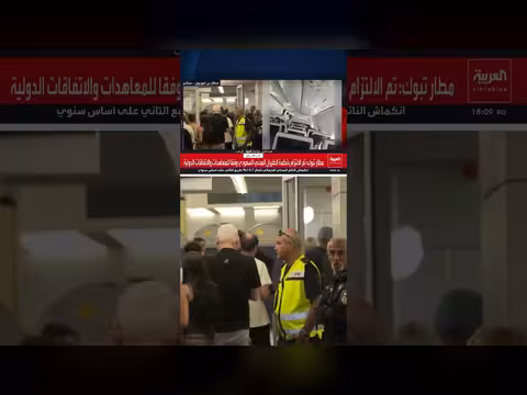 نتنياهو يستقبل الركاب العائدين على الطائرة البديلة في مطار بن غوريون