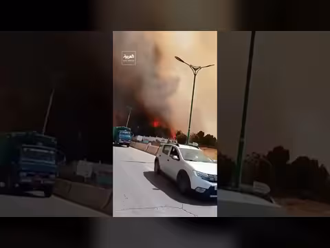 حرائق كبيرة تلتهم مساحات غابية وحقولاً بخنشلة شرقي الجزائر