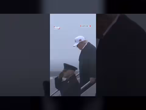 عودة الرئيس ترمب إلى واشنطن وسط عاصفة مطرية شديدة
