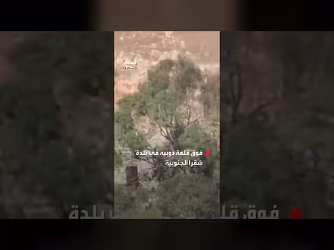 مشاهد حصرية لرفع العلم الإسرائيلي فوق قلعة دوبيه جنوبي لبنان