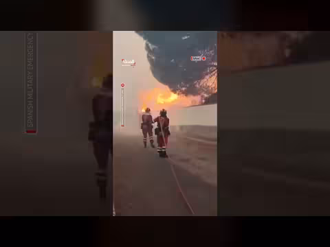 حرائق واسعة في مدريد تلتهم عدة منازل