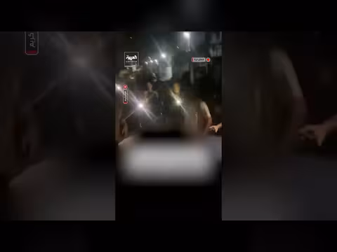 مشاهد اللحظات الأولى عقب استهداف محيط مفترق الاتصالات غربي غزة