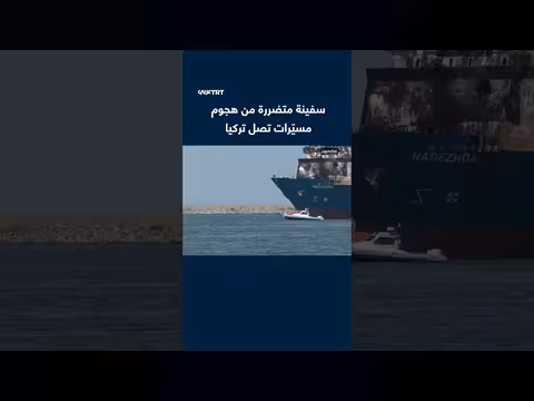 سفينة شحن تتعرض لهجوم مسيّرات في البحر الأسود وتصل تركيا