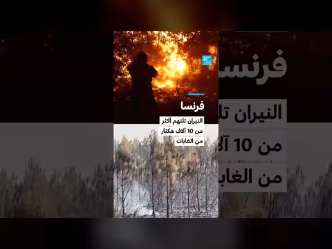 نيران تحرق أكثر من 10 آلاف هكتار من الغابات الفرنسية