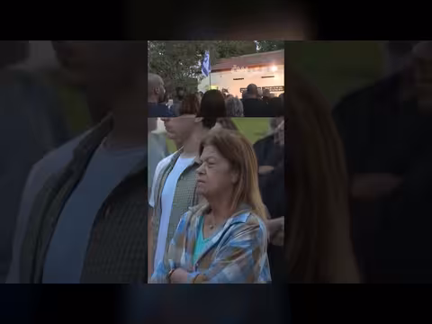 إسرائيليون يحيون ذكرى هجوم السابع من أكتوبر بالصمت