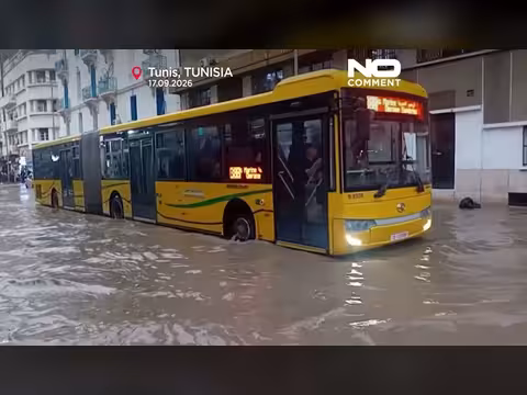 عواصف وأمطار غزيرة تضرب تونس وتعطّل الدراسة