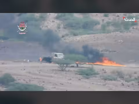 قوات العمالقة الجنوبية تدمّر مركبتين عسكريتين لمليشيات الحوثي في جبهة المضاربة
