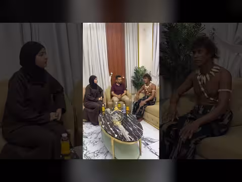 ماريا قحطان في لقاء فني مع رجل الكهف