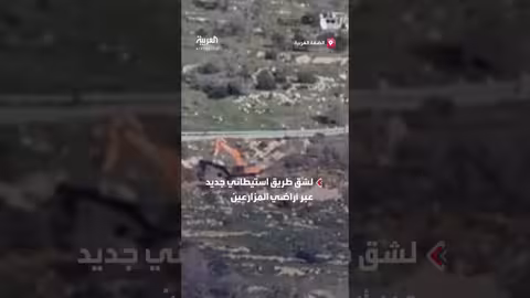 شق طريق استيطاني جديد على أراضي مزارعين في سنجل برام الله