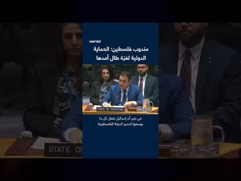 مندوب فلسطين لمجلس الأمن ينتقد تقاعس المجتمع الدولي عن حماية غزة