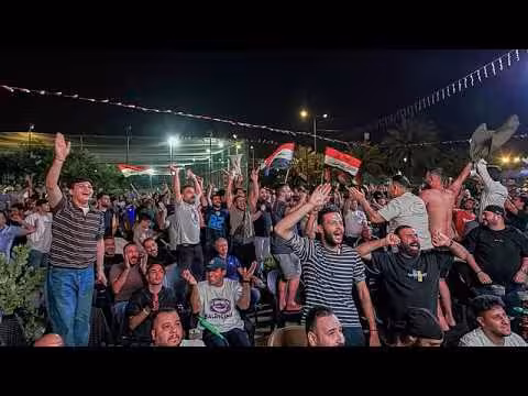 الموصل تحتفل بعودة العراق إلى كأس العالم