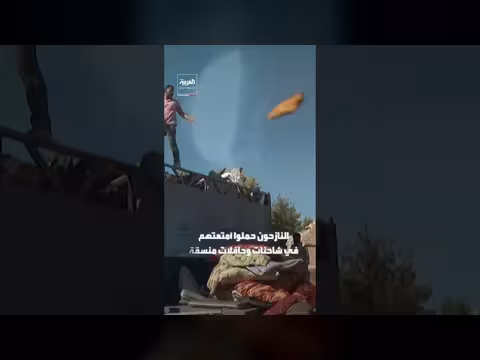 انطلاق قافلة عودة 700 عائلة نازحة من مخيم الطلائع بالحسكة