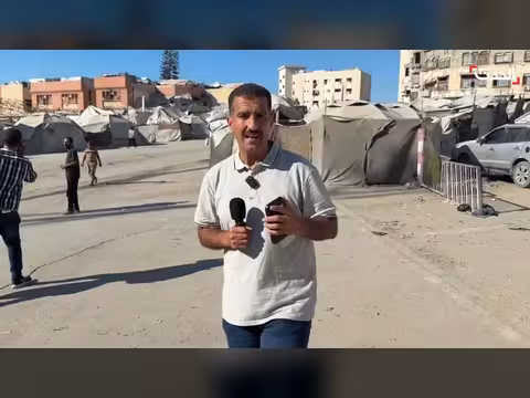 الحدث في محيط موقع مهدد بالقصف قرب مجمع الشفاء بغزة