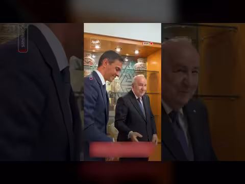 تبون يحتفل مع رئيس الوزراء الإسباني