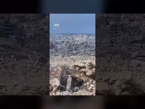 جندي إسرائيلي يوثّق الدمار الهائل في قطاع غزة