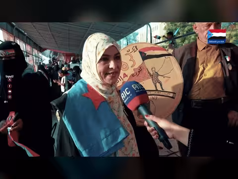 استطلاع آراء نساء الجنوب المشاركات في مليونية التعبئة الشعبية بعدن