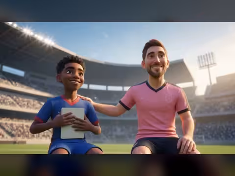 ميسي يعلم يامال اللغة الفرنسية عبر قناة تعليمية