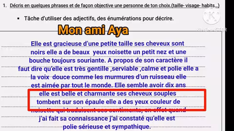 1ère année collège évaluation N4 deuxième semestre la production écrite الفرض الرابع الدورة التانية