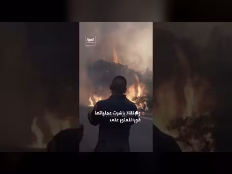 تصادم مروحيتين إطفاء خلال حرائق الغابات في اليونان