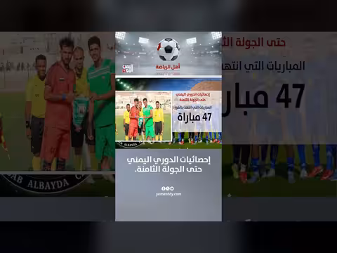 إحصائيات الدوري اليمني حتى الجولة الثامنة