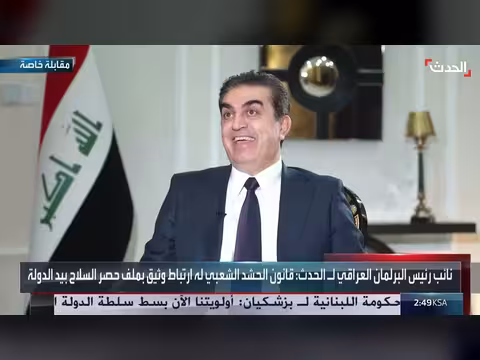 الأتروشي يدعم حكومة الزيدي ويدعو لشرعنة الحشد الشعبي