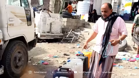 تعز تحت حصار العطش: معاناة يومية للسكان في البحث عن الماء