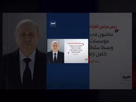 العليمي: الدولة ماضية في بسط سلطتها على كامل أراضي اليمن