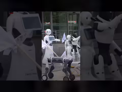 روبوتات تتظاهر في وارسو للمطالبة برقابة على الذكاء الاصطناعي