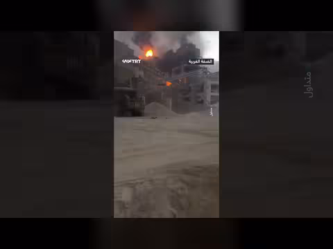 مستوطنون يحرقون منشأة فلسطينية في نابلس