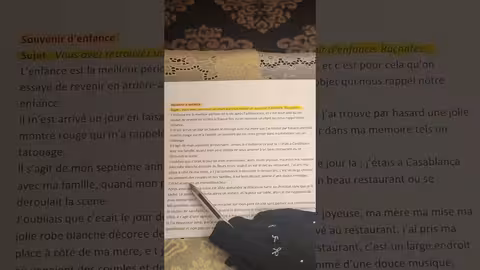 3ème année collège إستعدوا للإمتحان الجهوي raconter un souvenir d enfance la production écrite