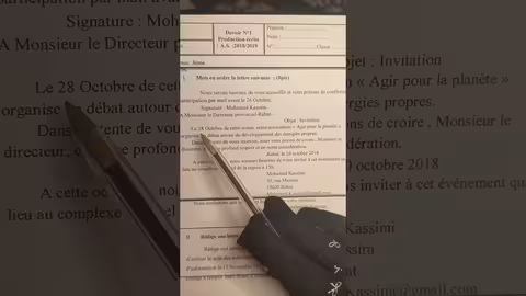 3ème année collège évaluation N2/ production écrite الفرض التاني الدورة الأولى lettre d autorisation