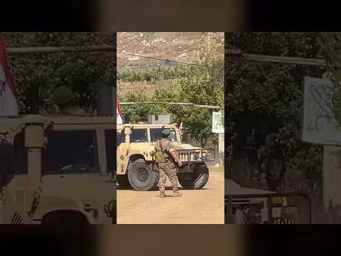 الجيش اللبناني عند مدخل بلدة زوطر الغربية