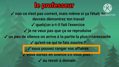 vocabulaire du professeur le plus utilisé en classe عبارات أساسية يستعملها الأستاذة داخل القسم