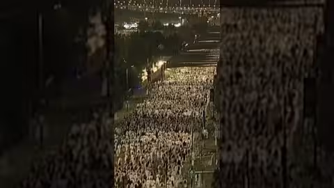 أول حاج يصل مزدلفة من عرفات: تجربة المشي والخدمات