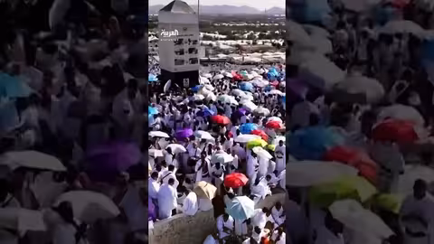 ترديد لبيك اللهم لبيك في تسجيل صوتي