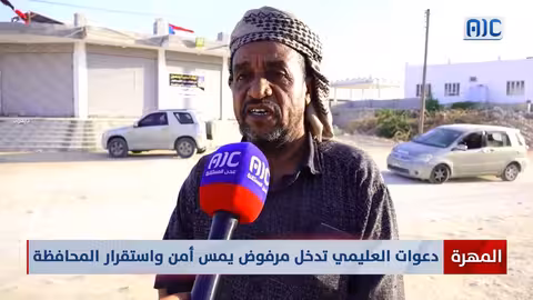 رفض جنوبي لتصريحات العليمي حول التدخل الدولي في المهرة وحضرموت