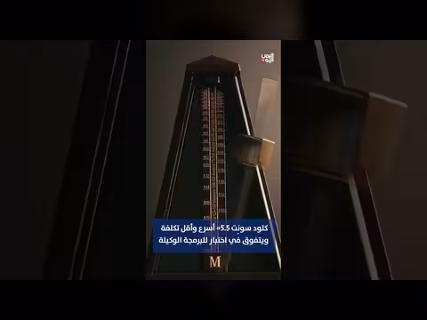 نموذج كلود سونِت 5.5 أسرع وأقل تكلفة ويتفوق في البرمجة الوكيلة