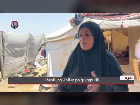 معاناة النازحين في غ. زة من جدري الماء وحر الصيف